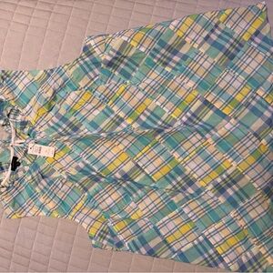 Talbots Multicolor Plaid Sleeveless Top